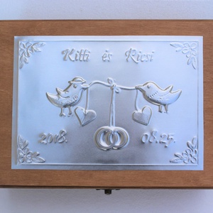 Kis madárkás esküvői doboz - egyedi felirattal rendelhető! - esküvő - emlék & ajándék - doboz - Meska.hu