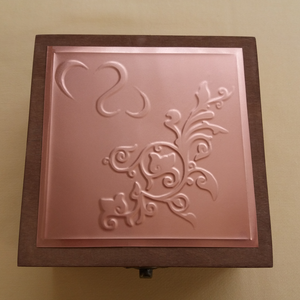 Valentin,-eljegyzés, vagy esküvő=monogramos díszdoboz - otthon & életmód - dekoráció - asztal és polc dekoráció - díszdoboz - Meska.hu