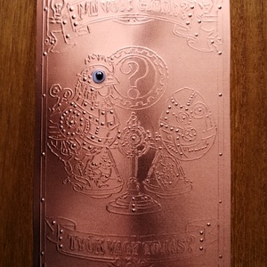 Egy különleges doboz diplomaosztóra:   Mi volt előbb? Tyúk vagy a tojás?, Otthon & Életmód, Dekoráció, Dísztárgy, Fémmegmunkálás, Famegmunkálás, MESKA