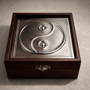 Yin-Yang szimbólumos díszdoboz = akár= VALANTIN 2026 - Meska.hu
