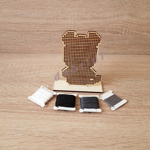 Keresztszemes hímzéssel készíthető zebra készlet - diy (csináld magad) - egységcsomag - Meska.hu