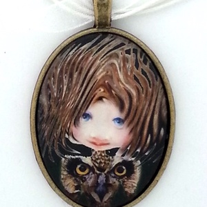 OWL nyaklánc medál - Meska.hu