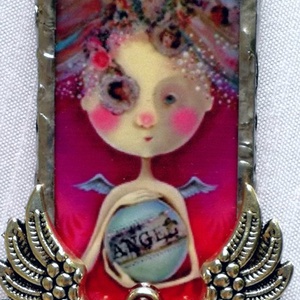 ANGEL  kézműves medál nyaklánccal -  - Meska.hu