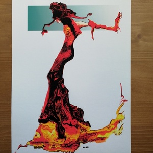 Orange  grafikai nyomat  A4 - Meska.hu