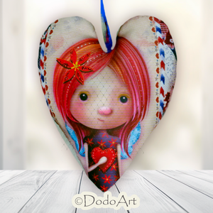 DIY ANGYALKÁS SZÍV / DAISY - Meska.hu