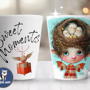 Tündéres Latte Bögre / Kiki - otthon & életmód - konyhafelszerelés, tálalás - tálalás - bögre & csésze - Meska.hu Tündéres Latte Bögre / Kiki - otthon & életmód - konyhafelszerelés, tálalás - tálalás - bögre & csésze - Meska.hu