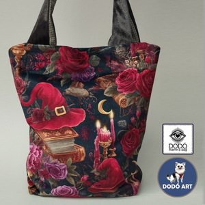 Boszis Bársonytáska / Magical Vibes, Táska & Tok, Bevásárlás & Shopper táska, Shopper, textiltáska, szatyor, Mindenmás, MESKA