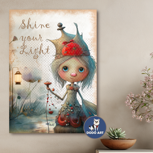 Tündéres Falikép / A lámpás, Művészet, Grafika & Illusztráció, Művészi nyomat, Festészet, MESKA