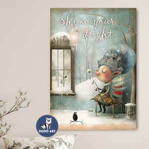 Tündéres Falikép / Téli Rege, Művészet, Grafika & Illusztráció, Művészi nyomat, Festészet, MESKA