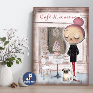 Dodó Art Tündéres Kép / Café Macarone, Művészet, Grafika & Illusztráció, Művészi nyomat, Decoupage, transzfer és szalvétatechnika, MESKA