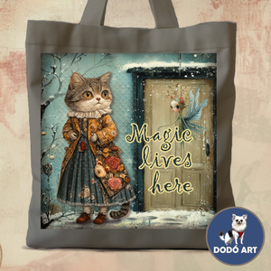 Cicás Vászontáska / Macskatündér - Meska.hu