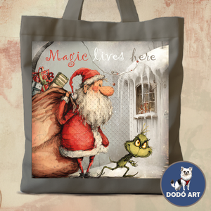 Grincs és Télapó  Vászontáska / Puttony - Meska.hu