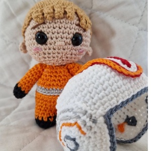 Luke Skywalker horgolt figura - játék & sport - plüssállat & játékfigura - ember - Meska.hu