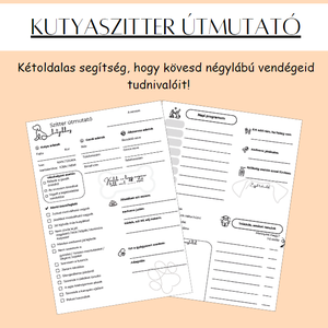 Kutyaszitter útmutató - Meska.hu