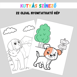 Kutyás színező - Meska.hu