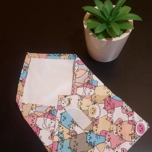 Textilszalvéta sok cicás - otthon & életmód - konyhafelszerelés, tálalás - konyhai textil - szalvéta - Meska.hu