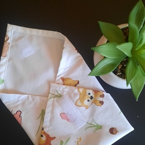 Textilszalvéta erdei mintás, Otthon & Lakás, Konyhafelszerelés, tálalás, Konyhai textil, Szalvéta, Varrás, Meska