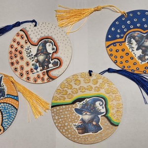 Fa alapú dísztárgy---Karácsonyi manók-- - Meska.hu