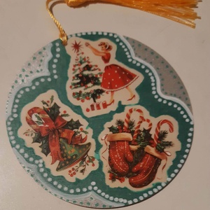 Fa alapú dísztárgy---Karácsonyi manók-- - Meska.hu