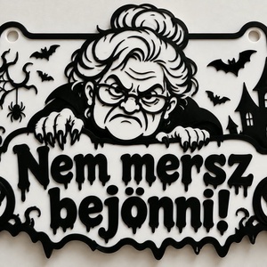 Halloweeni Névt�bla - Meska.hu