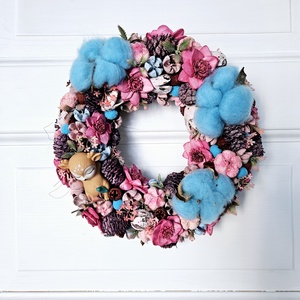 Pocakos őzgida vattacukor felhőkön ??, Otthon & Életmód, Dekoráció, Ajtó- és ablak dekoráció, Ajtódísz & Kopogtató, , MESKA