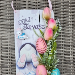 Bohókás húsvéti ajtódísz ???, Otthon & Életmód, Dekoráció, Ajtó- és ablak dekoráció, Ablakmatrica, , MESKA