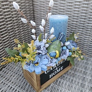 Kiscinkés country stílusú tömbgyertyás asztaldísz � - otthon & életmód - gyertya, illat, aroma - gyertya - Meska.hu