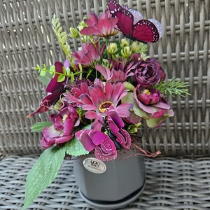 Bíbor pillangók asztaldísz - otthon & életmód - dekoráció - asztal és polc dekoráció - asztaldísz - Meska.hu