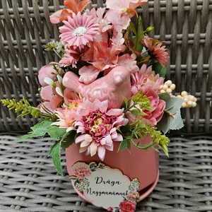 Kerámia anyák napi asztaldísz ??, Otthon & Életmód, Virágdekoráció, Virágdíszek, Asztali virágdísz, , MESKA