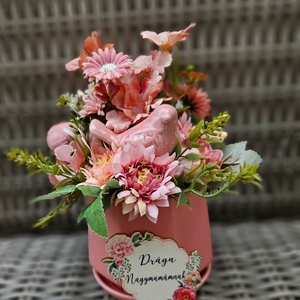 Kerámia anyák napi asztaldísz � - otthon & életmód - virágdekoráció - virágdíszek - asztali virágdísz - Meska.hu