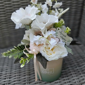 Anyák napi virágbox  - otthon & életmód - virágdekoráció - virágok - virágbox - Meska.hu