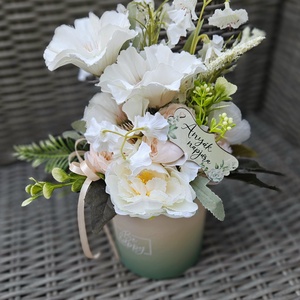 Anyák napi virágbox  - otthon & életmód - virágdekoráció - virágok - virágbox - Meska.hu