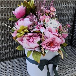 Anyák napi virágbox pünkösdi rózsával ???, Otthon & Életmód, Virágdekoráció, Virágok, Virágbox, , MESKA