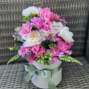 Anyák napi virágbox  - otthon & életmód - virágdekoráció - virágok - virágbox - Meska.hu