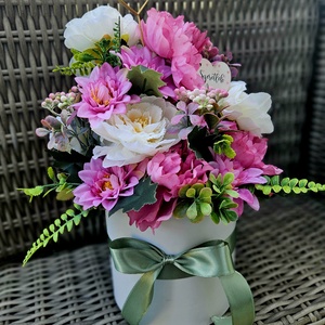 Anyák napi virágbox  - otthon & életmód - virágdekoráció - virágok - virágbox - Meska.hu