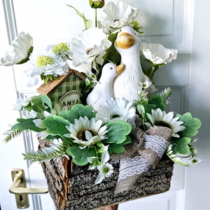 Libamama libabával vintage anyák napi asztaldísz �� - otthon & életmód - dekoráció - asztal és polc dekoráció - asztaldísz - Meska.hu