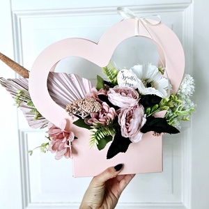 Anyák nap szívecske virágbox � - Meska.hu