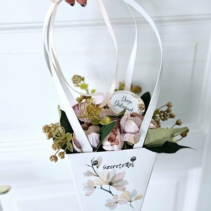 Anyák napi boglárkás ajándéktáska virágbox �� - Meska.hu