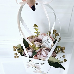 Anyák napi boglárkás ajándéktáska virágbox �� - otthon & életmód - virágdekoráció - virágok - virágbox - Meska.hu