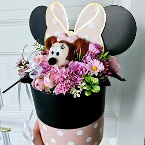 Minnie egér virágbox ���� - otthon & életmód - virágdekoráció - virágok - virágbox - Meska.hu