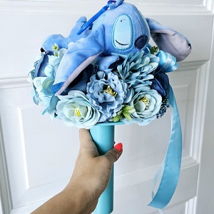 Álmos Stitch ballagási csokor �� - otthon & életmód - virágdekoráció - virágok - virágcsokor - Meska.hu