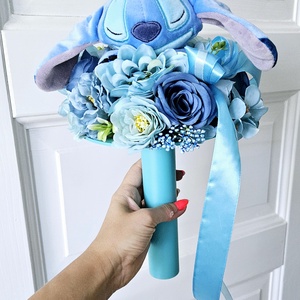 Álmos Stitch ballagási csokor �� - otthon & életmód - virágdekoráció - virágok - virágcsokor - Meska.hu