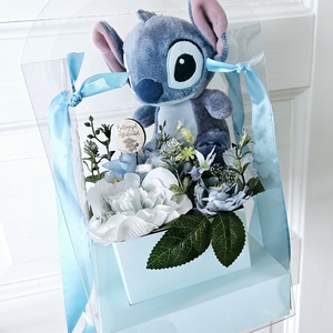 Stitch ballagási táska �� - otthon & életmód - virágdekoráció - virágok - virágbox - Meska.hu