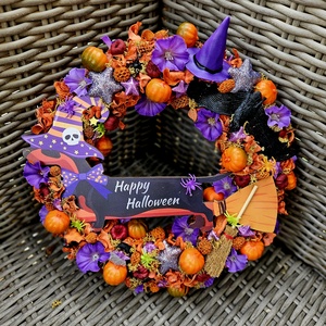 Varázslatos kistacskó halloweeni kopogtató����� - otthon & életmód - dekoráció - halloween - halloweeni ajtódíszek és ablakdíszek - Meska.hu
