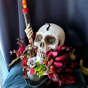 Fortyogó üst LED halloweeni asztaldísz  - otthon & életmód - dekoráció - halloween - halloweeni asztaldísz - Meska.hu