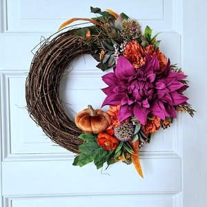 Narancs ciklámen bársonytökös kopogtató ����� - Meska.hu