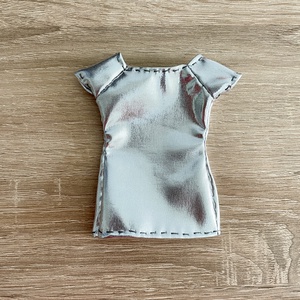 Barbie ruha, Ezüst póló - játék & sport - baba & babaház - barbie ruhák - Meska.hu