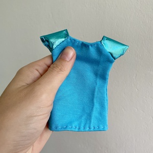 Barbie ruha, Kék póló - játék & sport - baba & babaház - barbie ruhák - Meska.hu