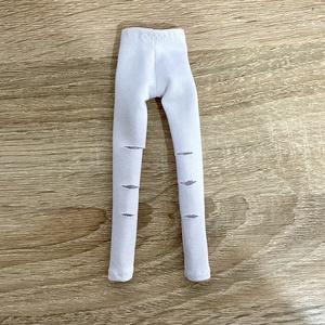 Barbie ruha, Fehér szaggatott nadrág - játék & sport - baba & babaház - barbie ruhák - Meska.hu