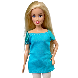 Barbie ruha, Kék póló, Játék & Sport, Baba & babaház, Barbie ruhák, Varrás, MESKA